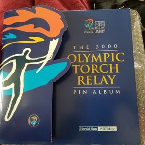 COPY - #VV.  SYDNEY 2000 OLYMPIC TORCH RELAY PINS & ALBUM